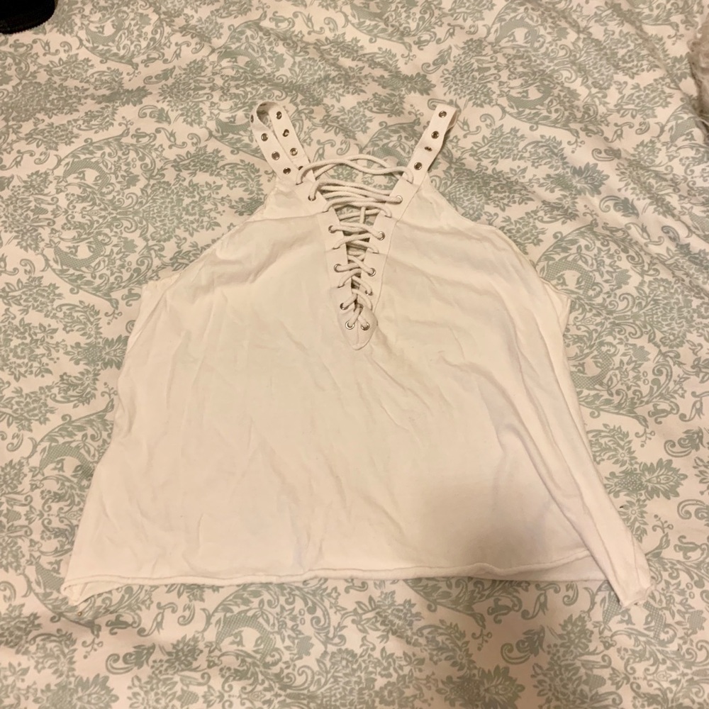 Emma and Sam Lace Up Tank